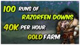 100 Runs of Razorfen Downs in Shadowlands Prepatch | WoW 9.0 – Gold Making, Gold Farming Guide