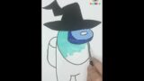How To Draw Witch from Among Us #Shorts