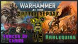 Warhammer 40k Full Game – Competitive –  TJ Lanigan (Chaos) VS Mate (Harlequins) – Game 2