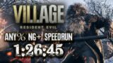 Resident Evil Village Any% NG+ Speedrun – 1:26:45