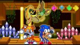 FNF Classic Sonic and Tails Dancing VS Corrupted Bunzo Bunny (FNF Mod) (Sonic The Hedgehog)