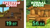 New Minecraft Speedrun House??????