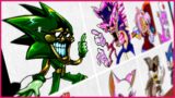 Drawing Friday Night Funkin | Sonic.exe Hell | Reborn Sally.EXE | B3 3X3 REMIXED Triple B | fnf Ipad