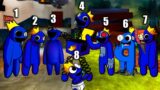 Blue ALL PHASES (0-8 phases) Friday Night Funkin' VS Roblox Rainbow Friends