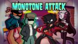 FNF Monotone Attack but OG Mods Sing It – VS Impostor V4 Cover +FLP