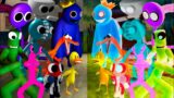 FNF All 3D Rainbow Friends VS Different Ghost Rainbow Friends | Friday Night Funkin Mod Roblox